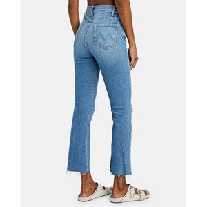 MOTHER Light Blue High-Rise Flare Jeans